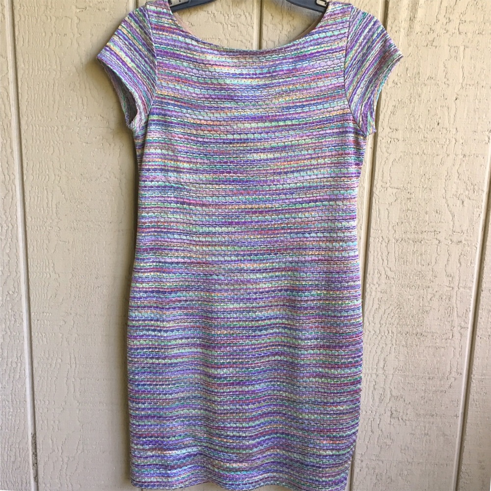 Allen Schwartz Metallic Rainbow Dress